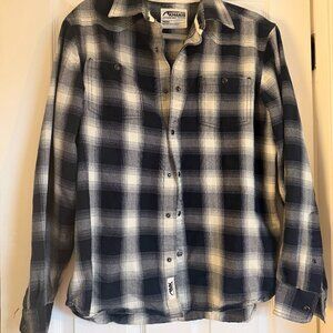 Mountain Khakis Blue Plaid Button-Up Shirt Men’s Medium | Flannel Style